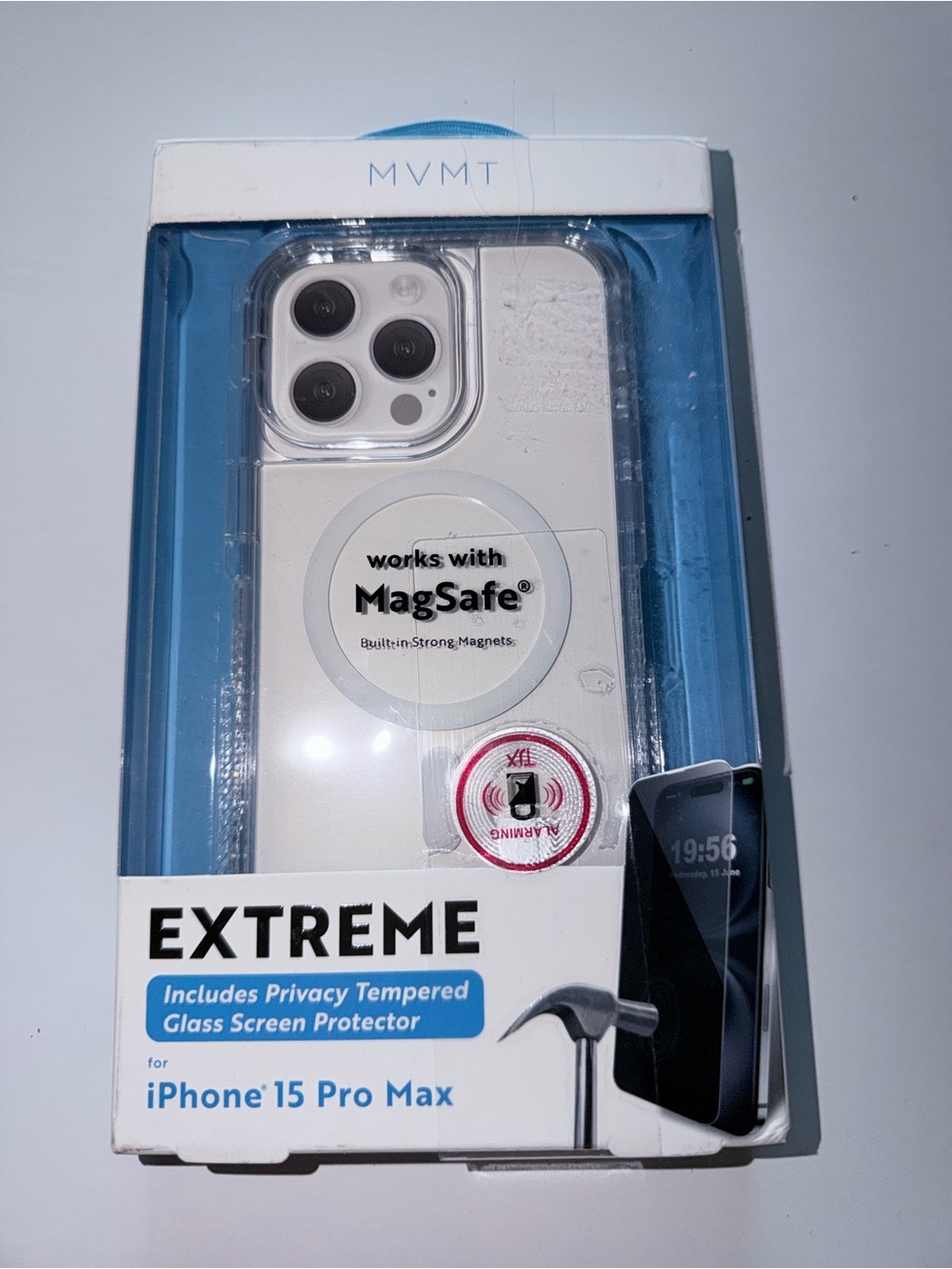 MVMT Extreme MagSafe Clear Protective Case + Privacy Screen Protector for iPhone